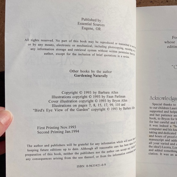 Signed Vintage The Holistic Garden Eco-Friendly Gardening Zen Serenity Garden - Picture 14 of 17